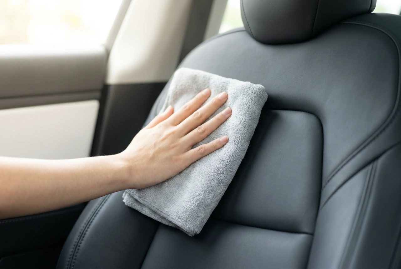 Autoleder reinigen ohne Ermatten der Oberfläche