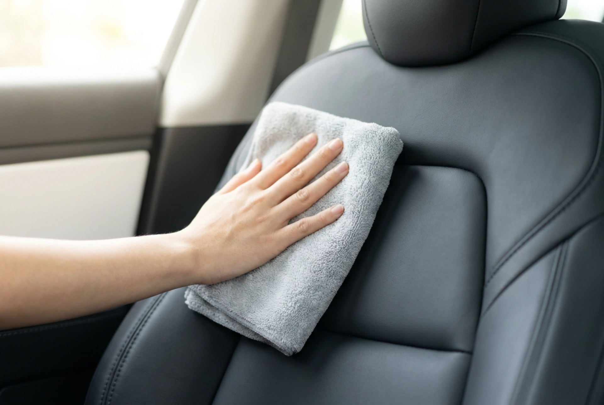 Autoleder reinigen ohne Ermatten der Oberfläche