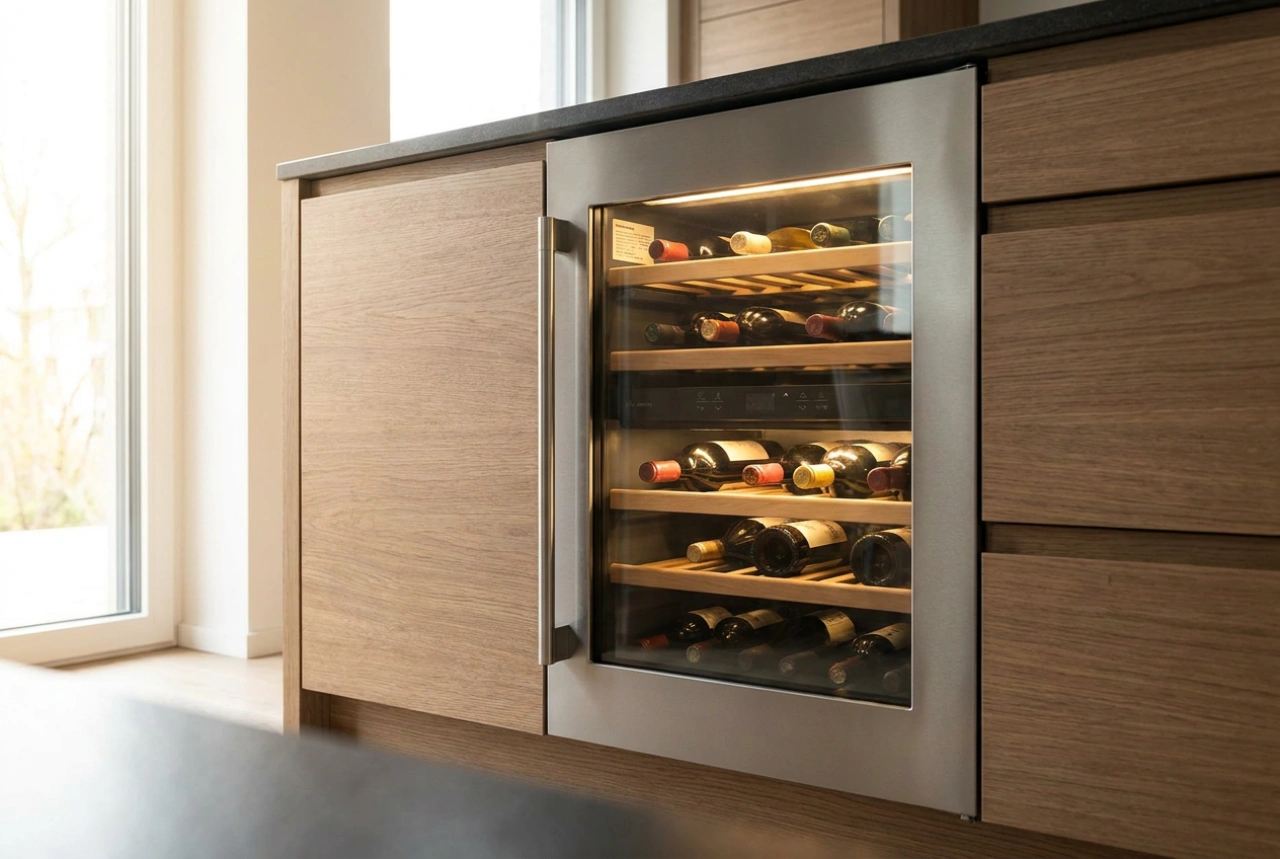 Einbau-Weinkühlschrank in der Küche richtig planen und aufstellen