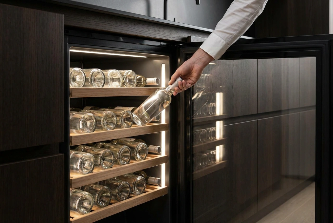 Wie Sie einen Einbau-Weinkühlschrank im Haushalt richtig nutzen