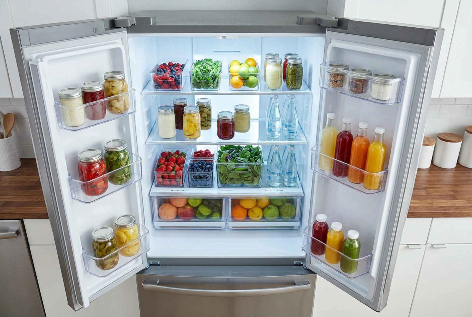 Side-by-Side-Kühlschrank richtig organisieren: Systematik für Frische und Energieeffizienz