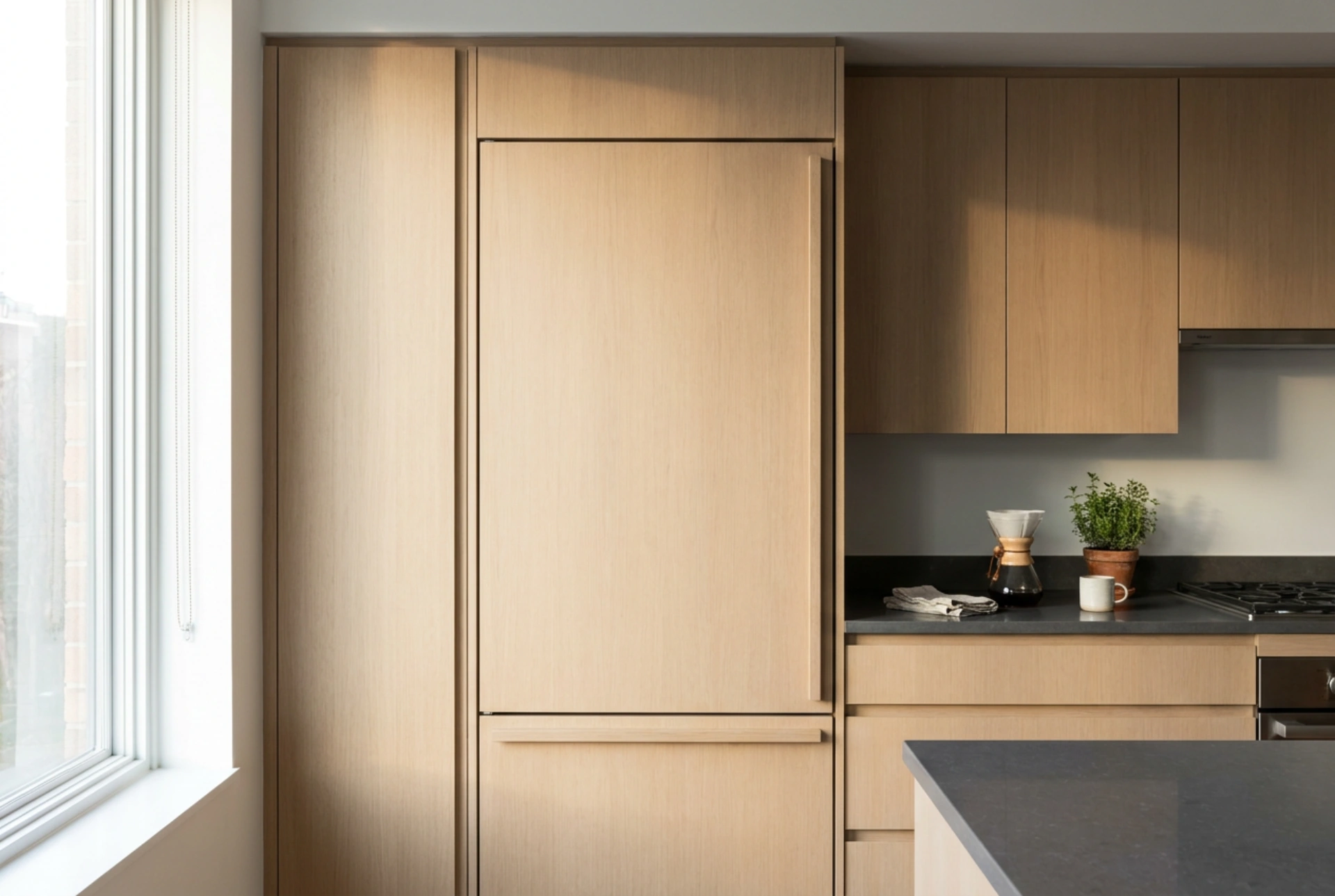 Wie man einen Side-by-Side-Kühlschrank zur Integration in die Küchenzeile plant