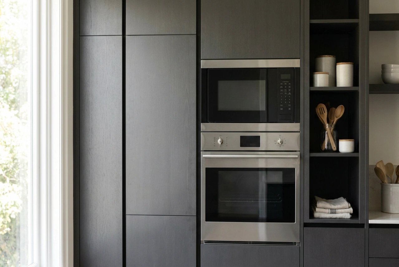 Backofen und Mikrowelle im Küchenhochschrank richtig anordnen
