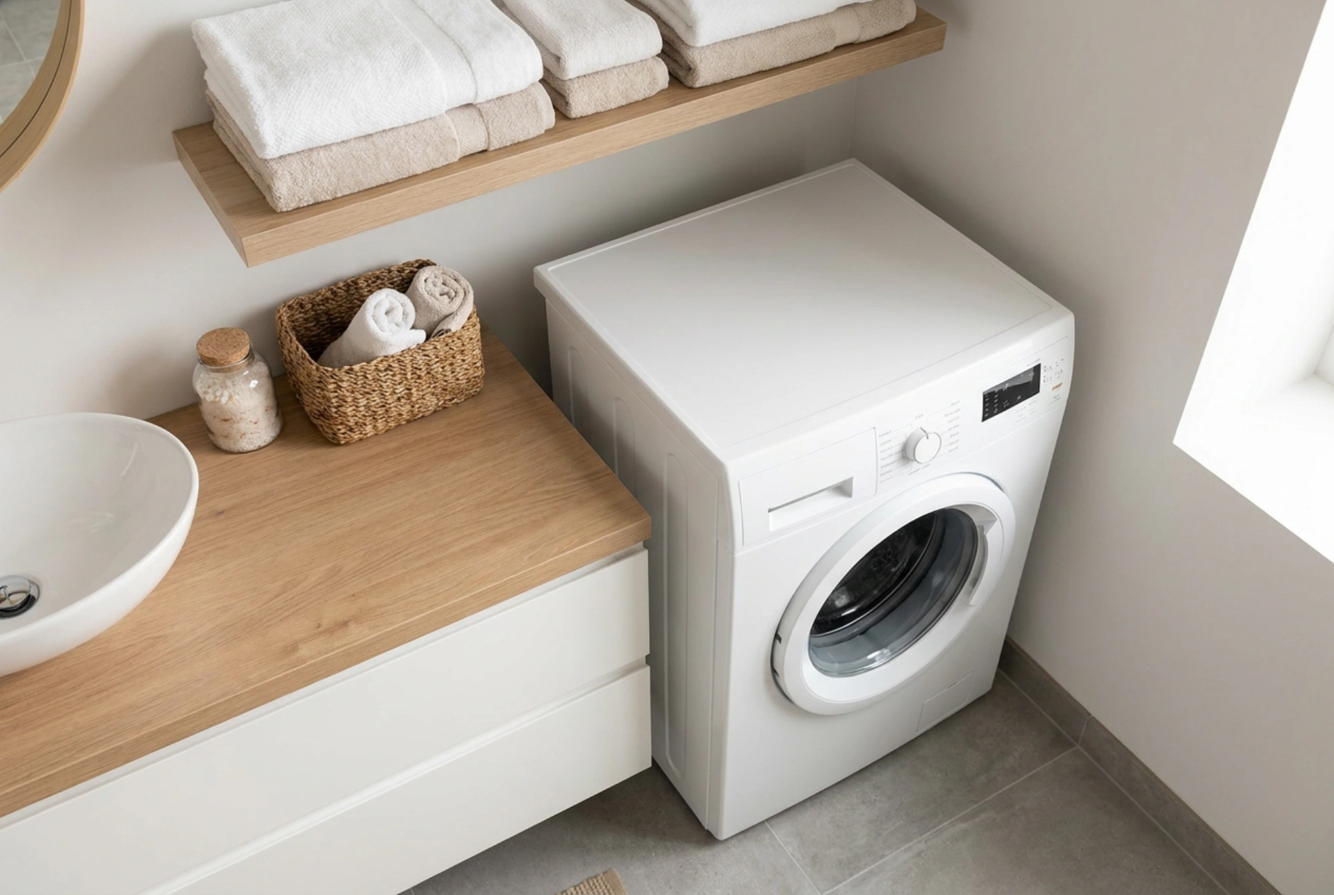 Die richtige Waschmaschine für kleine Badezimmer auswählen und Komfort bewahren