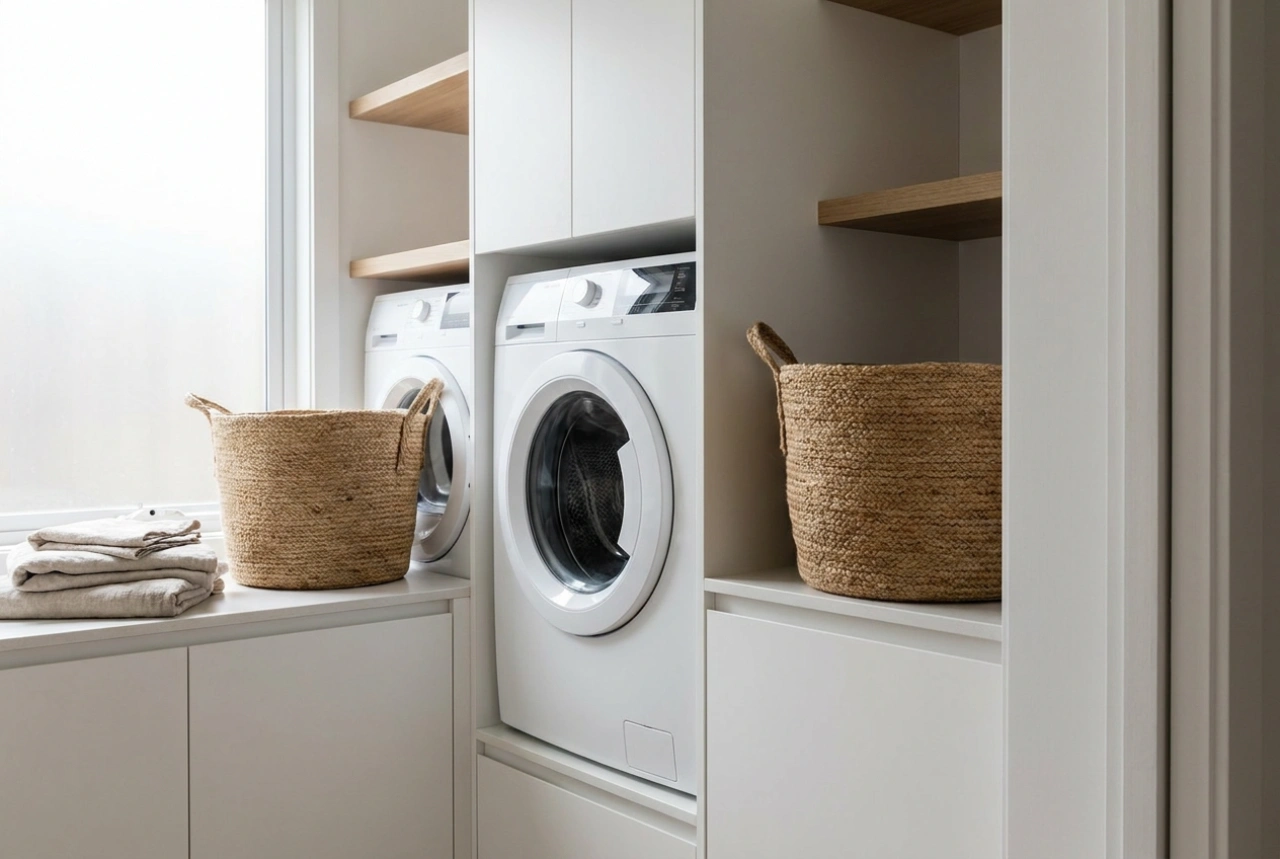 Waschmaschine und Trockner nebeneinander: Die optimale Planung für Ihre Waschküche